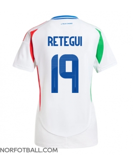 Billige Fotballdrakt Italia Mateo Retegui #19 Replika Bortedrakt Dame EM 2024 Kortermet